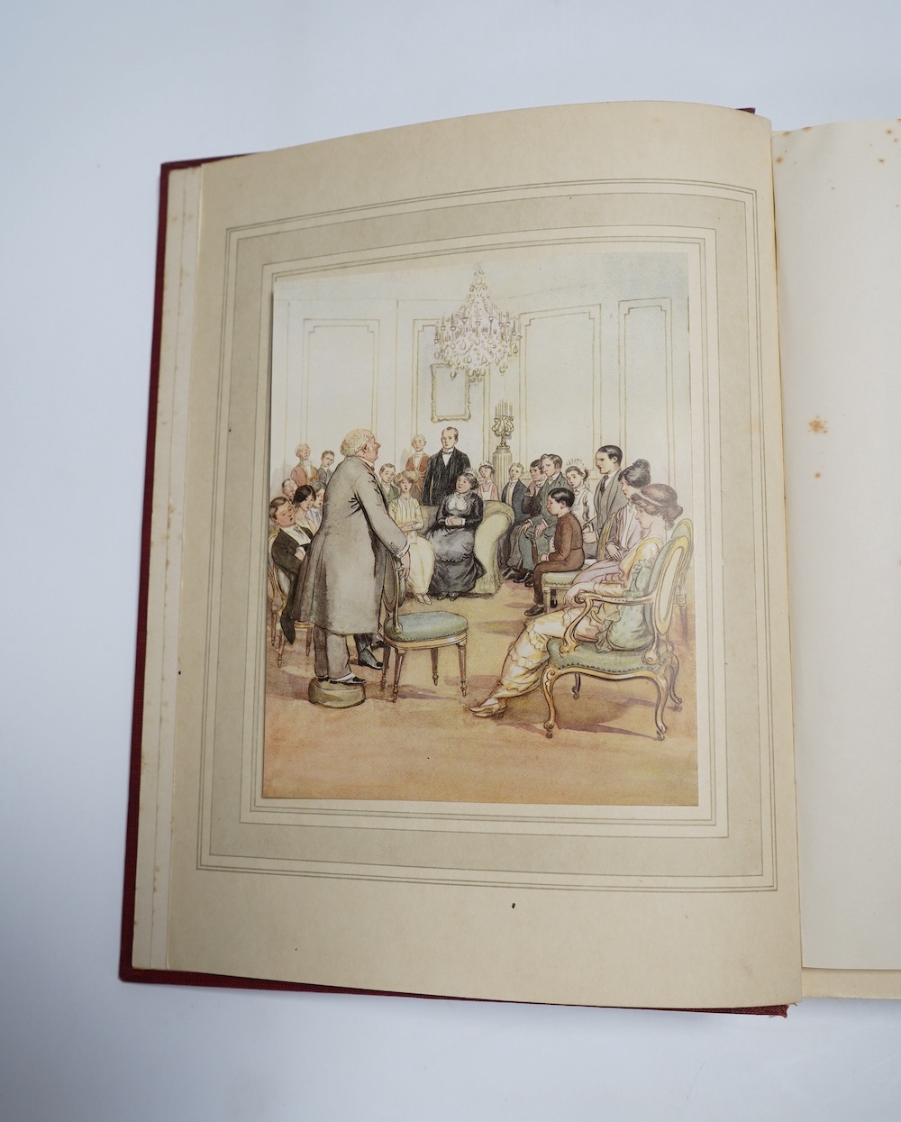 Thomson, Hugh (illustrator) - 5 works - Barrie, J.M - The Admirable Crichton, 4to, red pictorial cloth gilt, with 30 tipped-in colour plates, [1914]; Hawthorne, Nathaniel - The Scarlet Letter a Romance, 2nd edition, 4to,